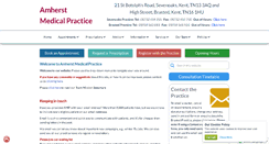 Desktop Screenshot of amherstmedicalpractice.co.uk